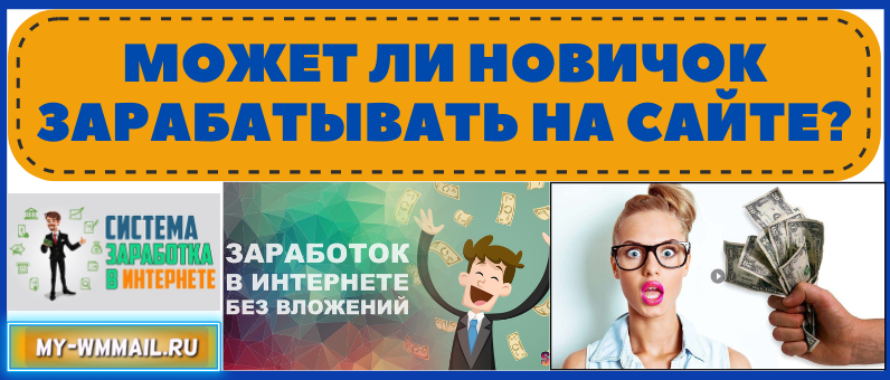 Может ли новичок зарабатывать на сайте?