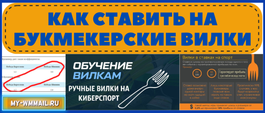 Как ставить вилки в букмекерских конторах