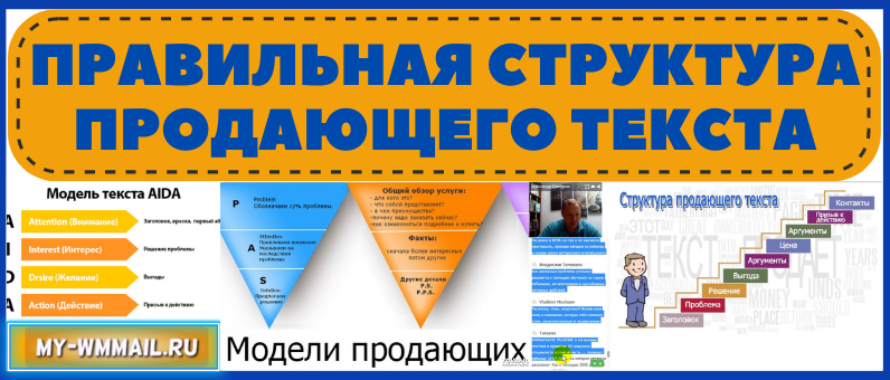 Правильная структура продающего текста
