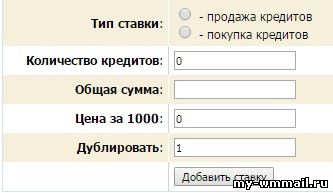 Кредиты WMmail - биржа кредитов, перевод кредитов