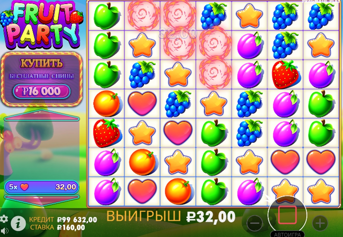 Игровой автомат Fruit Party