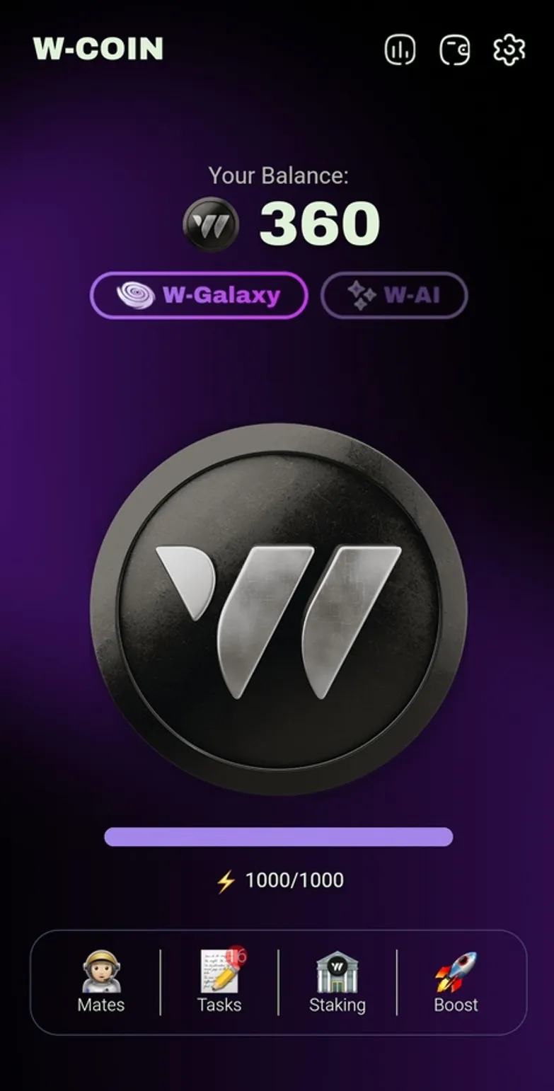 W coin тапалка